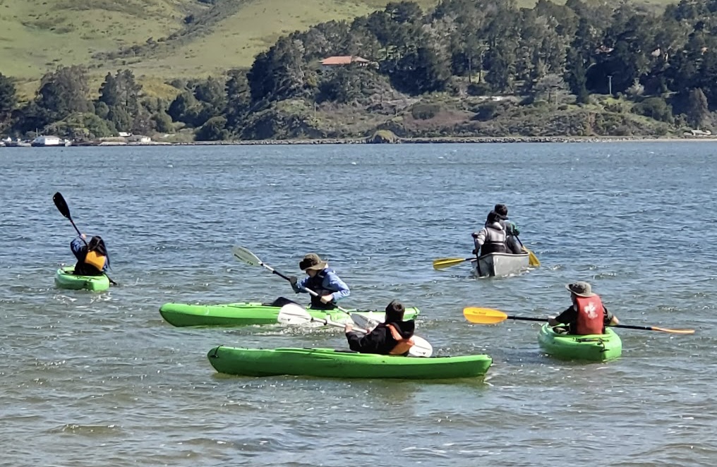 Venturers canoeing